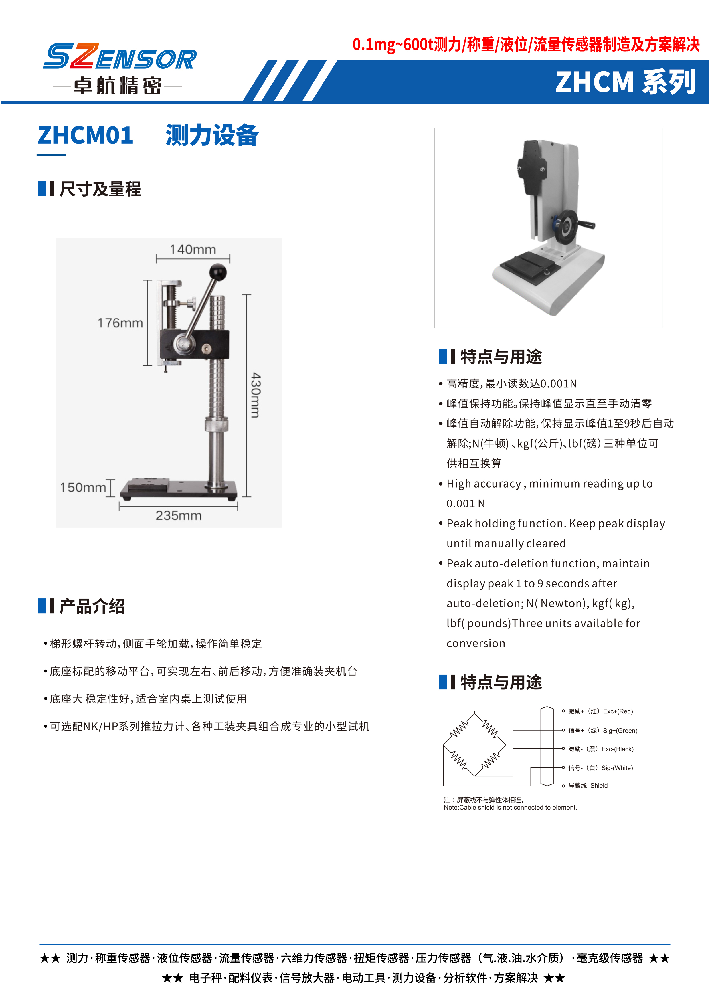 測力設備 ZHCM01